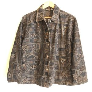Jean beaded jacket